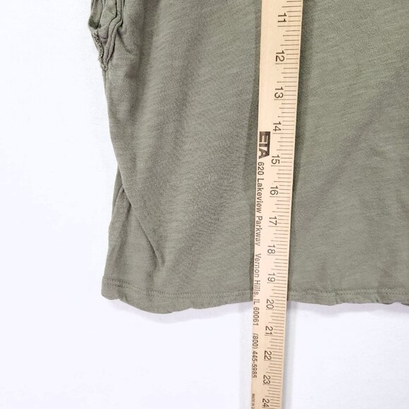 Free People Boxy Tee Small You Rock Relaxed Boho Casual Cropped Green - Picture 8 of 13